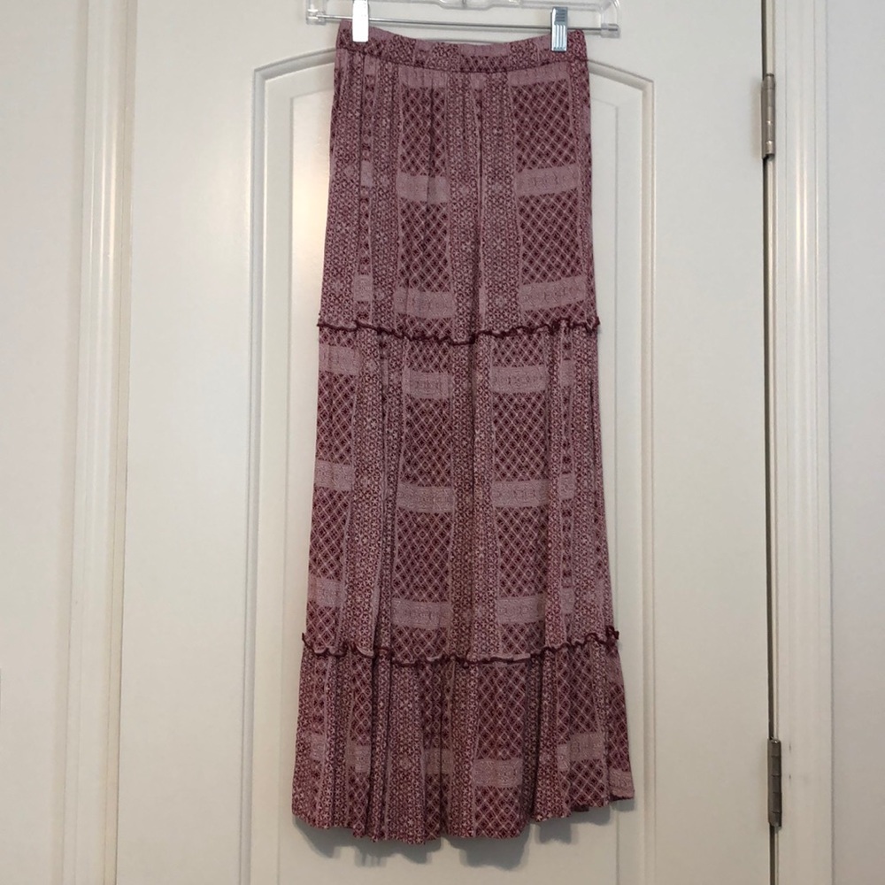 Printed maxi skirt